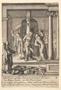 O flagelo, 1625-77. de Wenceslaus Hollar