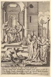 A lavagem das mãos, 1625-77 de Wenceslaus Hollar