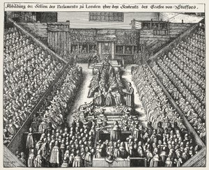 Julgamento de Strafford, 22 de março de 1641 de Wenceslaus Hollar