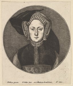 Mulher desconhecida, 1647. de Wenceslaus Hollar