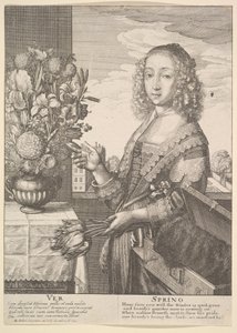 Ver - Primavera Estações de três quartos, 1641. de Wenceslaus Hollar