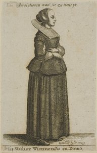 mulher vienense de Wenceslaus Hollar
