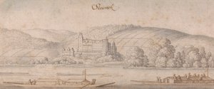 Vista de Steiereck sobre o Danúbio de Wenceslaus Hollar
