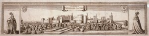 Vista do lado sul do Castelo de Windsor, Berkshire, c1660 de Wenceslaus Hollar