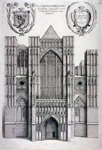 Abadia de Westminster, Londres, c1650 de Wenceslaus Hollar