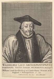 William Laud, Arcebispo de Canterbury, 1641. de Wenceslaus Hollar