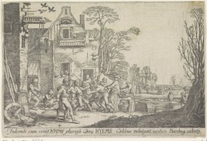 Inverno Hyems (título no objeto) As Quatro Estações (título da série) de Wenceslaus Hollar