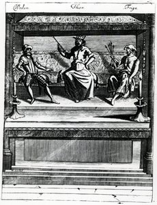 Woden, Thor e Friga de Wenceslaus Hollar