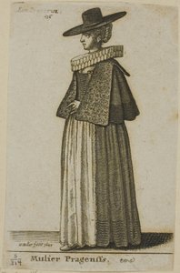 Mulher de Praga de Wenceslaus Hollar