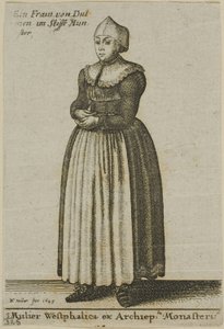 Mulher da Vestfália de Wenceslaus Hollar