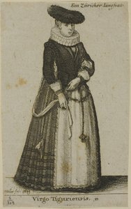 Mulher jovem de Zurique de Wenceslaus Hollar