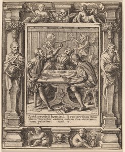 Jogadoras de Wenceslaus Hollar after Hans Holbein the Younger after Abraham van Diepenbeeck