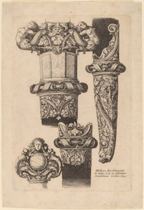 Ornamentação para uma adaga e bainha de Wenceslaus Hollar after Hans Holbein the Younger