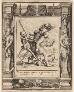 Mascate de Wenceslaus Hollar after Hans Holbein the Younger after Abraham van Diepenbeeck