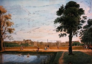 Vista da Orangery, em frente à Friedrichstore, perto de Kassel de Werner Kobold