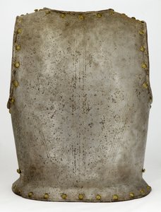 Placa traseira, c.1650-1700 (aço e latão) de Western European School