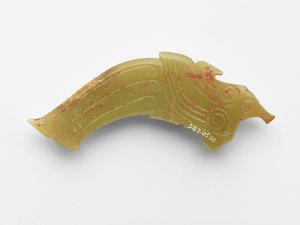 Pingente em forma de pássaro, c.1050-c.950 aC de Western Zhou Dynasty Chinese School