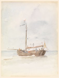 Uma barcaça holandesa, 20 de agosto de 1887 de Whitney Warren Jr.