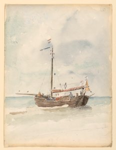 Uma barcaça holandesa, 20 de agosto de 1887 de Whitney Warren Jr.