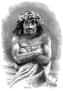 Indígena da ilha de Vancouver, Columbia Britânica, século XIX.