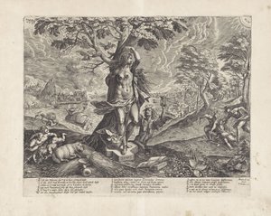 Alegoria da paciência durante o período de guerra de Wierix