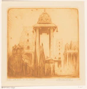 Pátio de um templo nas Índias Orientais Britânicas
No templo (título original) de Wijnand Otto Jan Nieuwenkamp (signed by artist)
