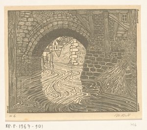 Ponte em Mechelen (título original) de Wijnand Otto Jan Nieuwenkamp (signed by artist)