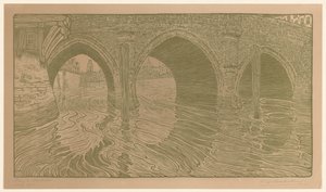 Ponte em Mechelen (título original) de Wijnand Otto Jan Nieuwenkamp (signed by artist)