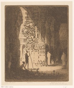 Colunas esculpidas num bazar em Madurai
Bazar, Madura (título original) de Wijnand Otto Jan Nieuwenkamp (signed by artist)