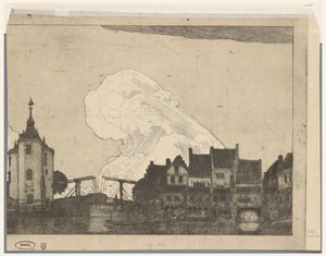 Porto de Enkhuizen (título original) de Wijnand Otto Jan Nieuwenkamp (signed by artist)