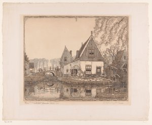 O bonito cadeado (título original sobre o objecto) de Wijnand Otto Jan Nieuwenkamp (signed by artist)