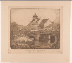 O edifício de escritórios da Firma Sluyters & Co. Kali Besar Batavia (título original no objeto)