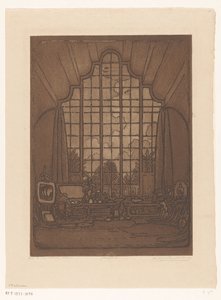 Interior do estúdio de Wijnand Otto Jan Nieuwenkamp em Het Marken em Edam No meu estúdio, Edam (título original) de Wijnand Otto Jan Nieuwenkamp (signed by artist)