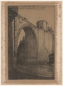 Ponte de Alcântara sobre Taag em Toledo Toledo, de oude brug (título original) de Wijnand Otto Jan Nieuwenkamp (signed by artist)