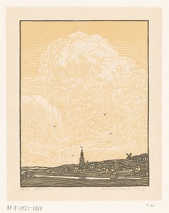 Rhenen (título original no objeto) de Wijnand Otto Jan Nieuwenkamp (signed by artist)