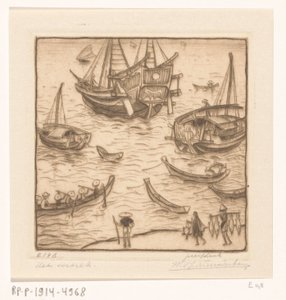 Navios numa baía na costa leste de Lombok
A partida, Lombok (título original) de Wijnand Otto Jan Nieuwenkamp (signed by artist)