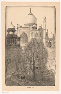 Taj Mahal, Agra (título original sobre o objecto)