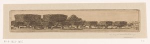 Árvores Waringin no jardim do palácio do sultão em Jogyakarta Praça em Jogjakarta (título original) de Wijnand Otto Jan Nieuwenkamp (signed by artist)