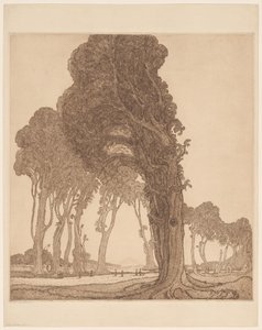 Parte da estrada principal no dessa Cakranegara (Tjakranegara) em Lombok A Grande Estrada (título original) de Wijnand Otto Jan Nieuwenkamp