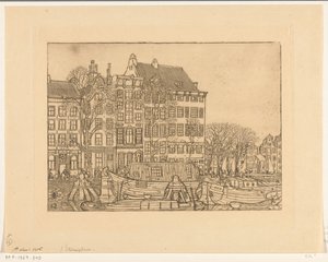 Casas no Prins Hendrikkade em Amsterdã Prins Hendrikkade (título original) de Wijnand Otto Jan Nieuwenkamp