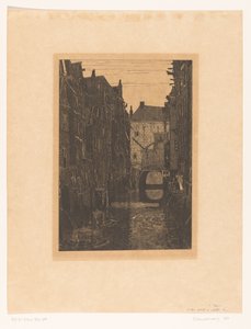 Casas na Voorstraatshaven em Dordrecht
Canal em Dordrecht (título original)
Dordrecht, seis gravuras de W.O.J. Nieuwenkamp e J.M. Graadt van Roggen (título original da série) de Wijnand Otto Jan Nieuwenkamp