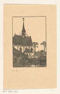 Igreja com cemitério em Spaarndam Spaarndam, a igreja (título original)