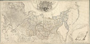 Mapa do Império Russo dividido em quarenta e um governos, 1796. de Wilbrecht