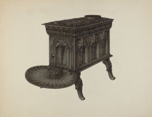 Fogão de pé, c. 1937. de Wilbur M Rice