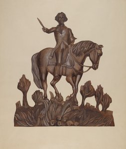 George Washington on Horseback, c. 1938. de Wilbur M Rice