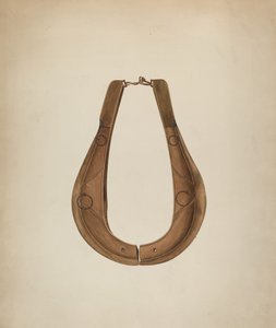 Horse Collar and Hame, c. 1941. de Wilbur M Rice
