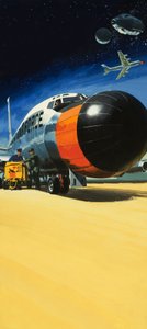 Avião não identificado com nariz grande de Wilf (20th century) Hardy