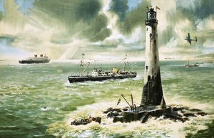 Farol de Wolf Rock em Land