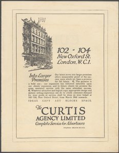 Agência de Publicidade Curtis, 1920s de Wilfred Fryer