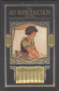 O calendário da Art Reproduction Company, 1925 de Wilfred Fryer